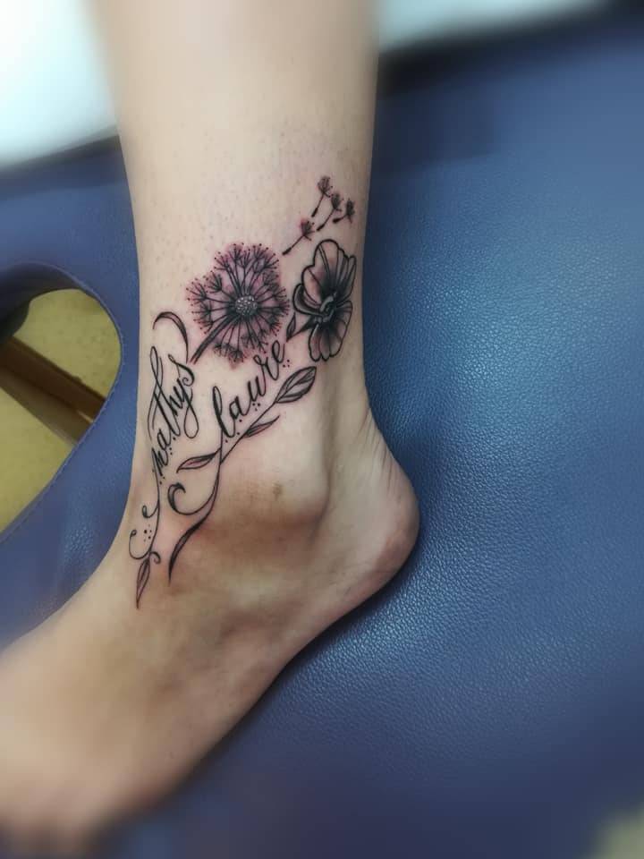 Tatouage cheville - Salon tattoo Valenciennes